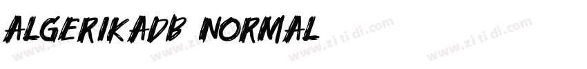 AlgerikaDB Normal字体转换